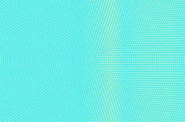 Turkuaz sarı noktalı yarım ton. Radyal dikey Noktalı Gradyan.