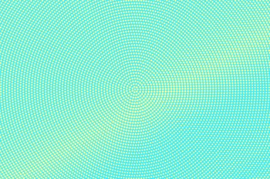 Turkuaz sarı noktalı yarım ton. İnce ortalanmış Noktalı Gradyan.