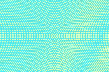 Turkuaz sarı noktalı yarım ton. Ortalanmış grungy Noktalı Gradyan.