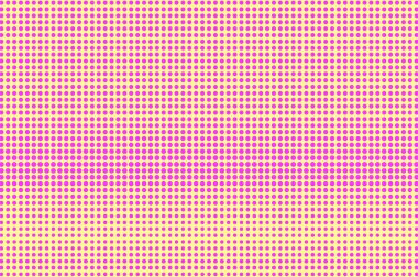 Sarı pembe noktalı yarım ton. Düzenli kaba Noktalı Gradyan. Yarım ton vektör arka plan.