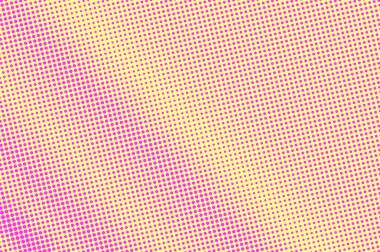 Sarı pembe noktalı yarım ton. Çapraz ince Noktalı Gradyan. Yarım ton vektör arka plan.