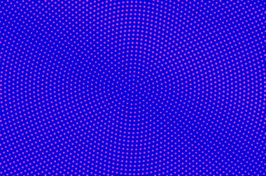 Mavi pembe noktalı yarım ton. Yuvarlak ince Noktalı Gradyan. Yarım ton vektör arka plan.