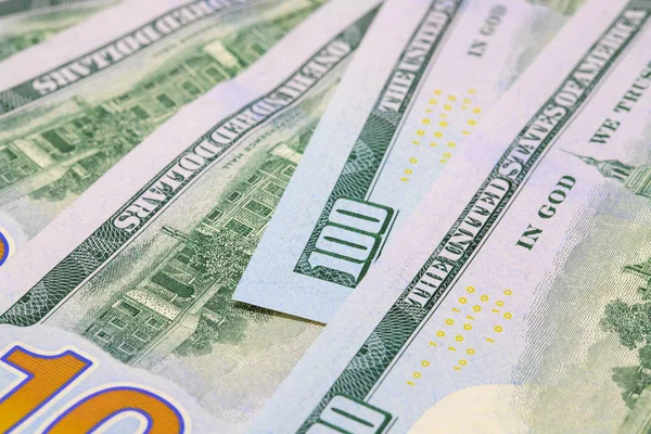 United States dollar banknotes closeup. Cash money closeup photo