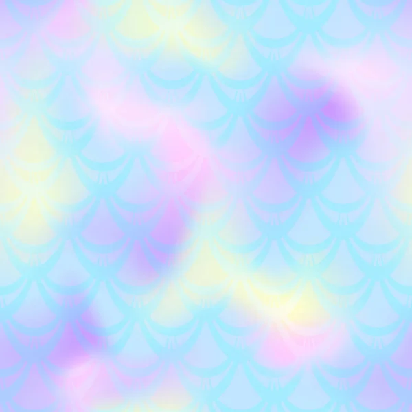 Pastell blå sjöjungfru vector bakgrund. Flerfärgad skimrande bakgrund. — Stock vektor