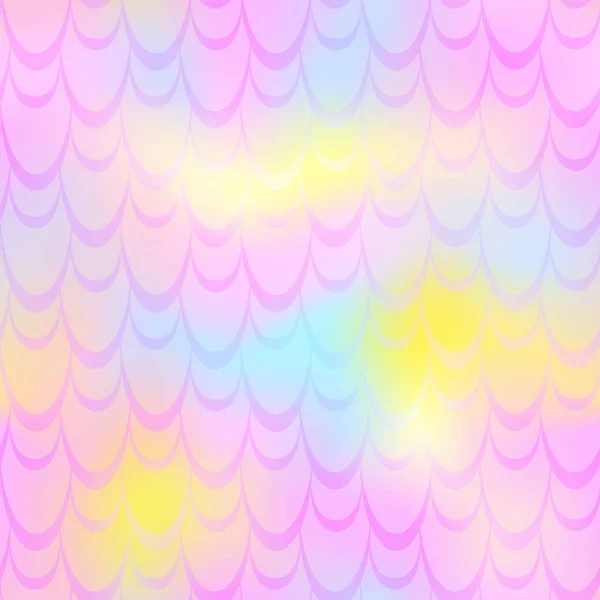 ピンク黄色人魚のベクトルの背景。魚スケール パターンです。人魚のシームレスなパターン タイル. — ストックベクタ