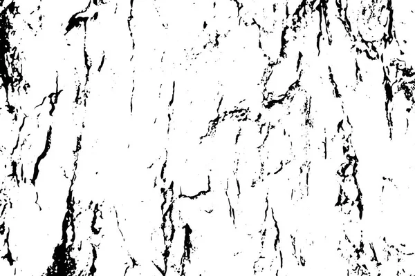 나무 껍질의 오래 된 텍스처 균열. 빈티지 효과 대 한 고민된 벡터 오버레이 — 스톡 벡터
