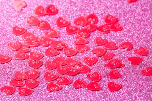 Pequeños corazones rojos — Foto de Stock