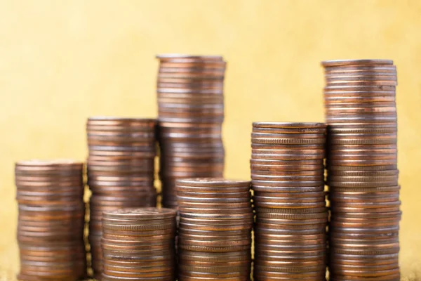 Stacks of coins — Stock Photo, Image