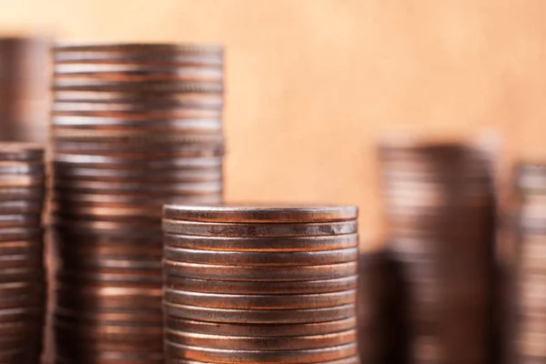 Stacks of coins — Stock Photo, Image