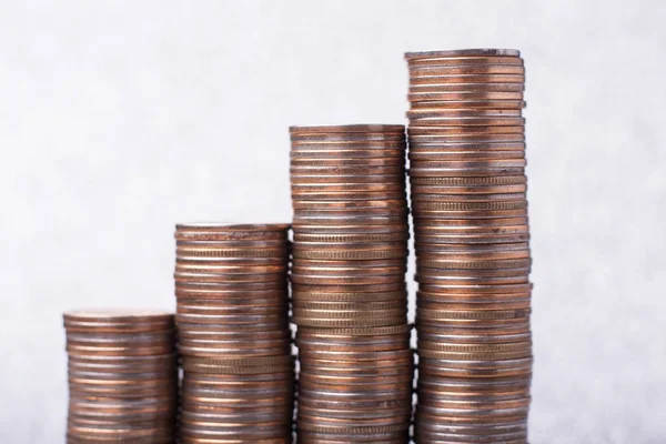 Stacks of coins — Stock Photo, Image