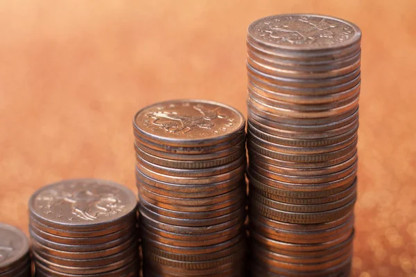 Stacks of coins — Stock Photo, Image