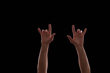 Rock konseri ellerde 