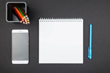 Üstten Görünüm ofis, banka donatımı