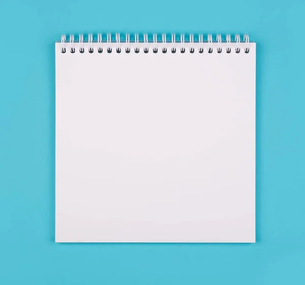 Pustego notatnika biały — Zdjęcie stockowe