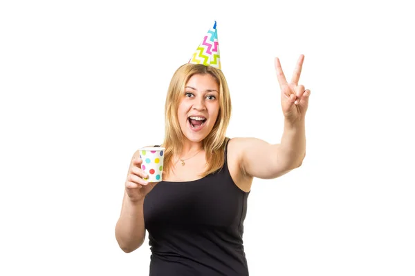 Young party girl — Stock Photo, Image