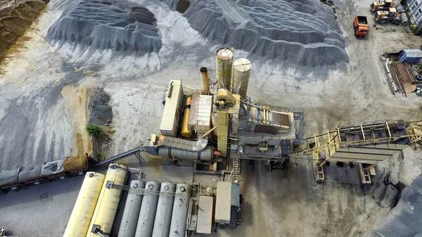 Asfalt tesisi Üstten Görünüm