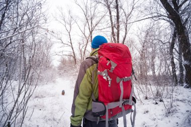 Köpeğiyle uzun yürüyüşe çıkan kimse iz devam ediyor