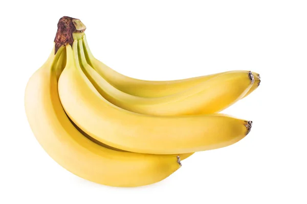 Um monte de bananas em um fundo branco — Fotografia de Stock