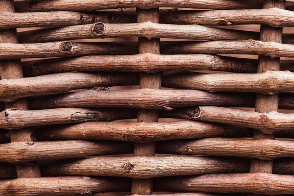 Η υφή του ένα ψάθινο καλάθι από μια ράβδο — Φωτογραφία Αρχείου