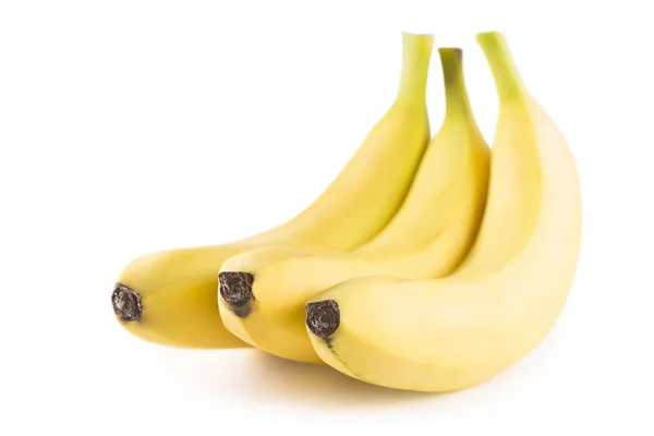 Banda banánů na bílém pozadí — Stock fotografie