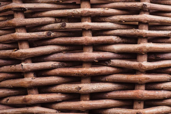La struttura di un cesto di vimini da una verga — Foto Stock