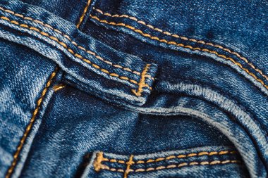 Denim kumaş makro doku