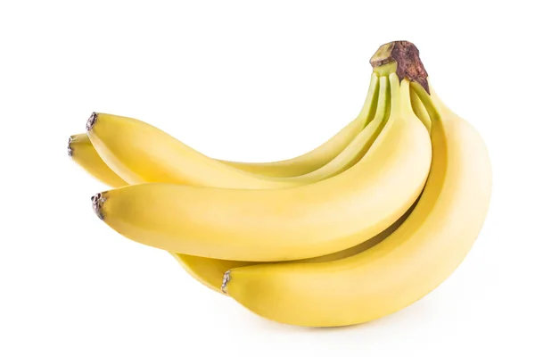 Um monte de bananas em um fundo branco — Fotografia de Stock
