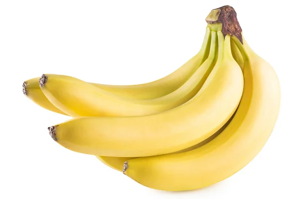 Um monte de bananas em um fundo branco — Fotografia de Stock