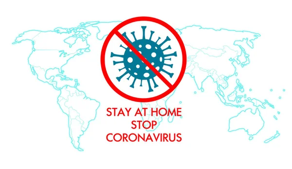 Detendremos Propagación Del Peligroso Coronavirus Por Todo Mundo Quédate Casa —  Fotos de Stock