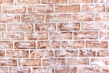 Duvar. Kırmızı tuğlalı dekoratif duvar ustası. Duvar Kağıdı.