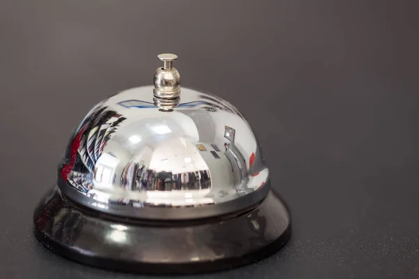 Service bell on the reception desk