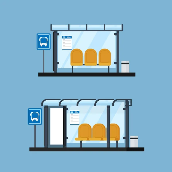 Genel şehir ulaşım sistemi madde izole durak, önden görünüm, köşeleri yuvarlatılmış kare simgesini vektör