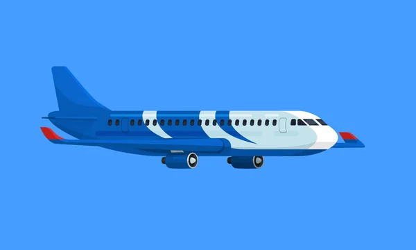 uçak düz vektör çizim