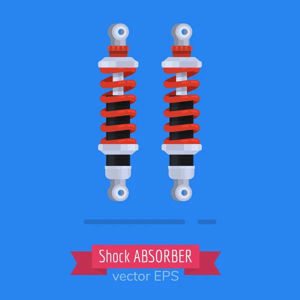 Tamponlar. Araba parçaları, vektör çizim, tasarım düz