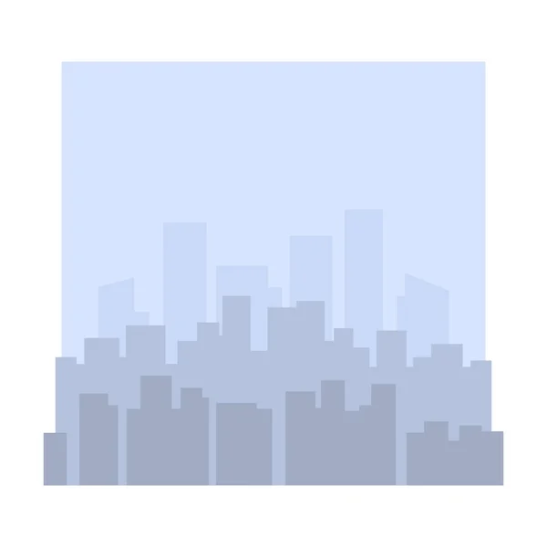 Ciudad skyline vector ilustración — Vector de stock