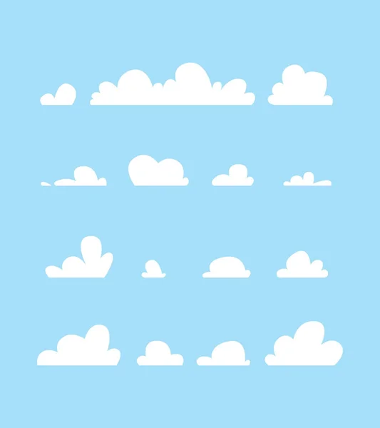 Bulutların vektör illüstrasyonu