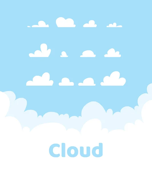 Illustration vectorielle des nuages — Image vectorielle