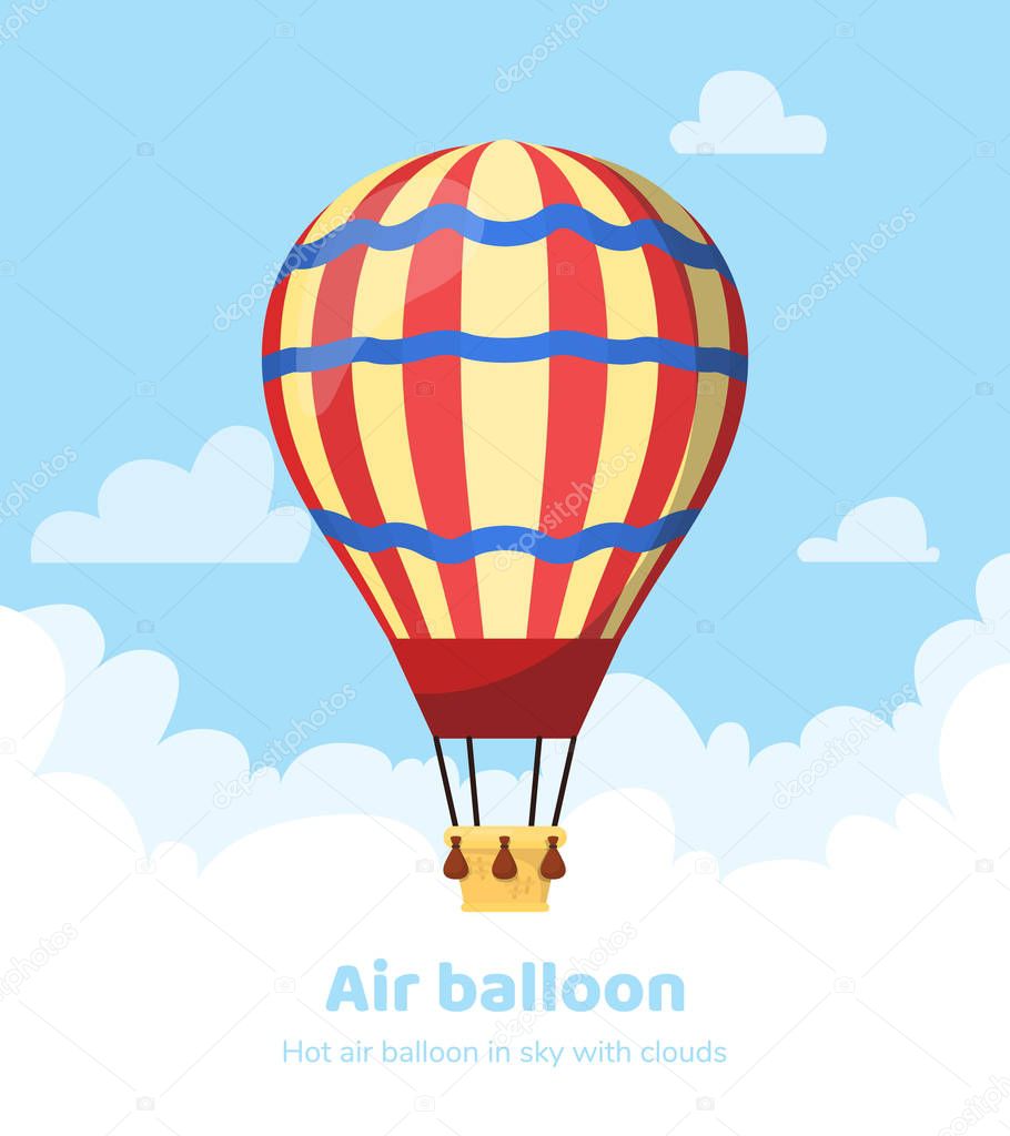 Flat hot air balloon