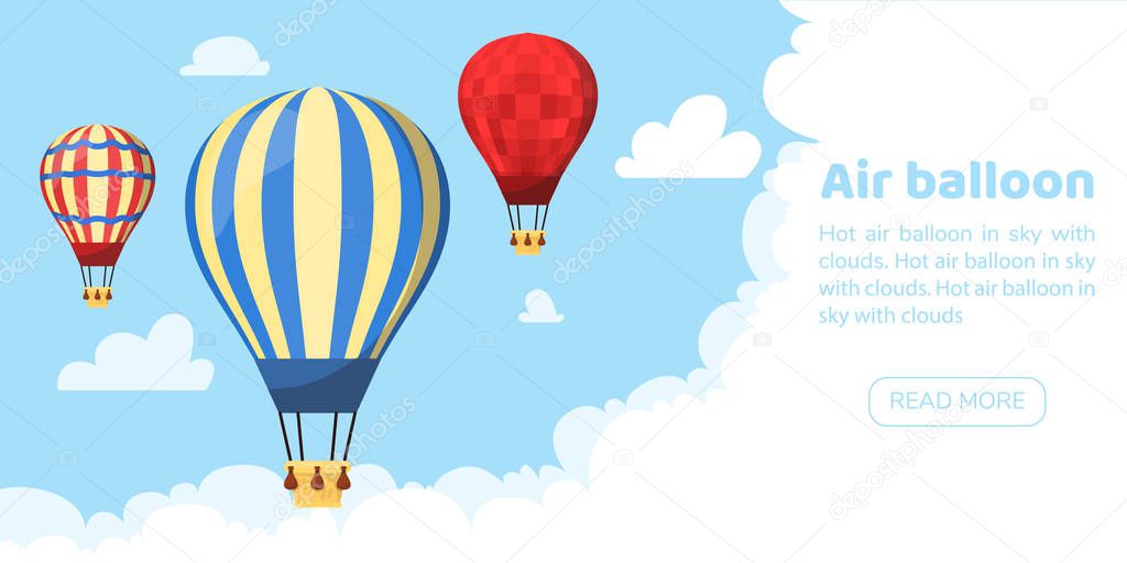 Flat hot air balloon