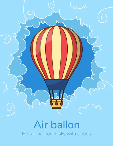Επίπεδη αερόστατο — Διανυσματικό Αρχείο
