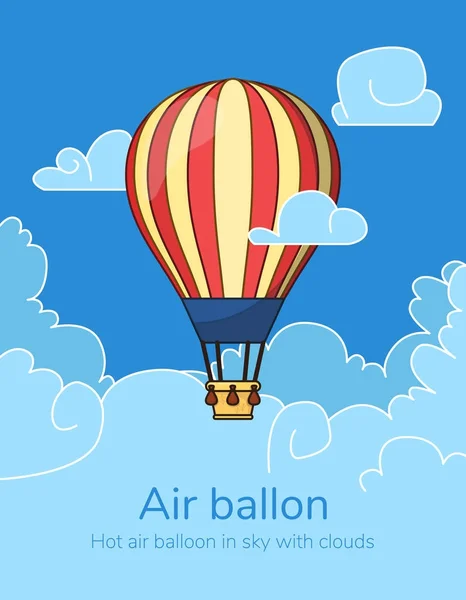 Płaskie balonem — Wektor stockowy