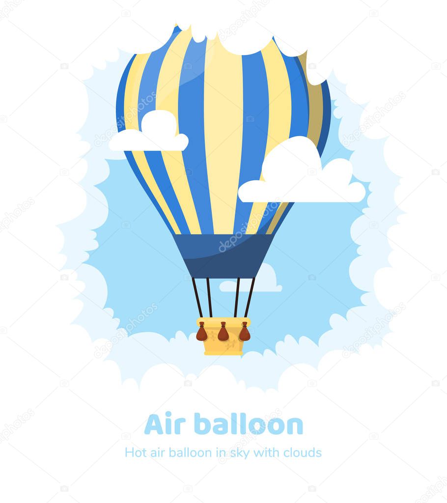 Flat hot air balloon