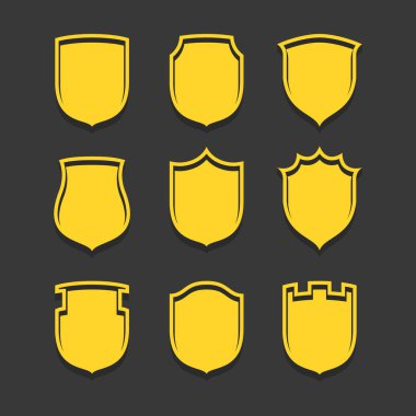 düz en iyi vektör kalkan tasarlamak vektör kalkan kutsal kişilerin resmi