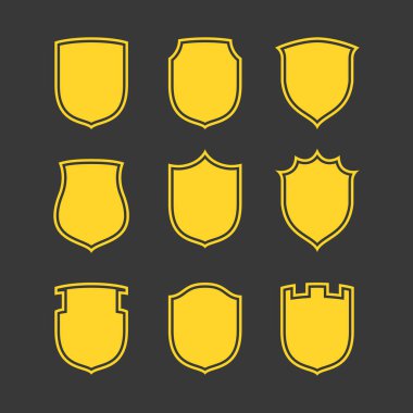 düz en iyi vektör kalkan tasarlamak vektör kalkan kutsal kişilerin resmi