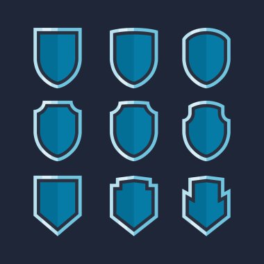 düz en iyi vektör kalkan tasarlamak vektör kalkan kutsal kişilerin resmi