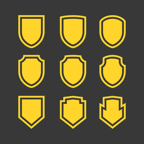 Icono de escudo vectorial, diseño plano mejor escudo vectorial ilustración — Vector de stock