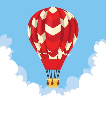 Düz sıcak hava balonu