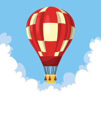 Düz sıcak hava balonu