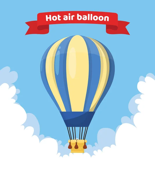 Düz sıcak hava balonu