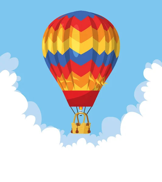 Düz sıcak hava balonu